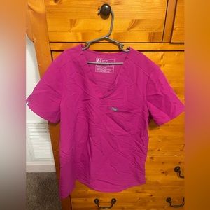 Raspberry Sorbet Catarina™ - One-Pocket Scrub Top
-Small